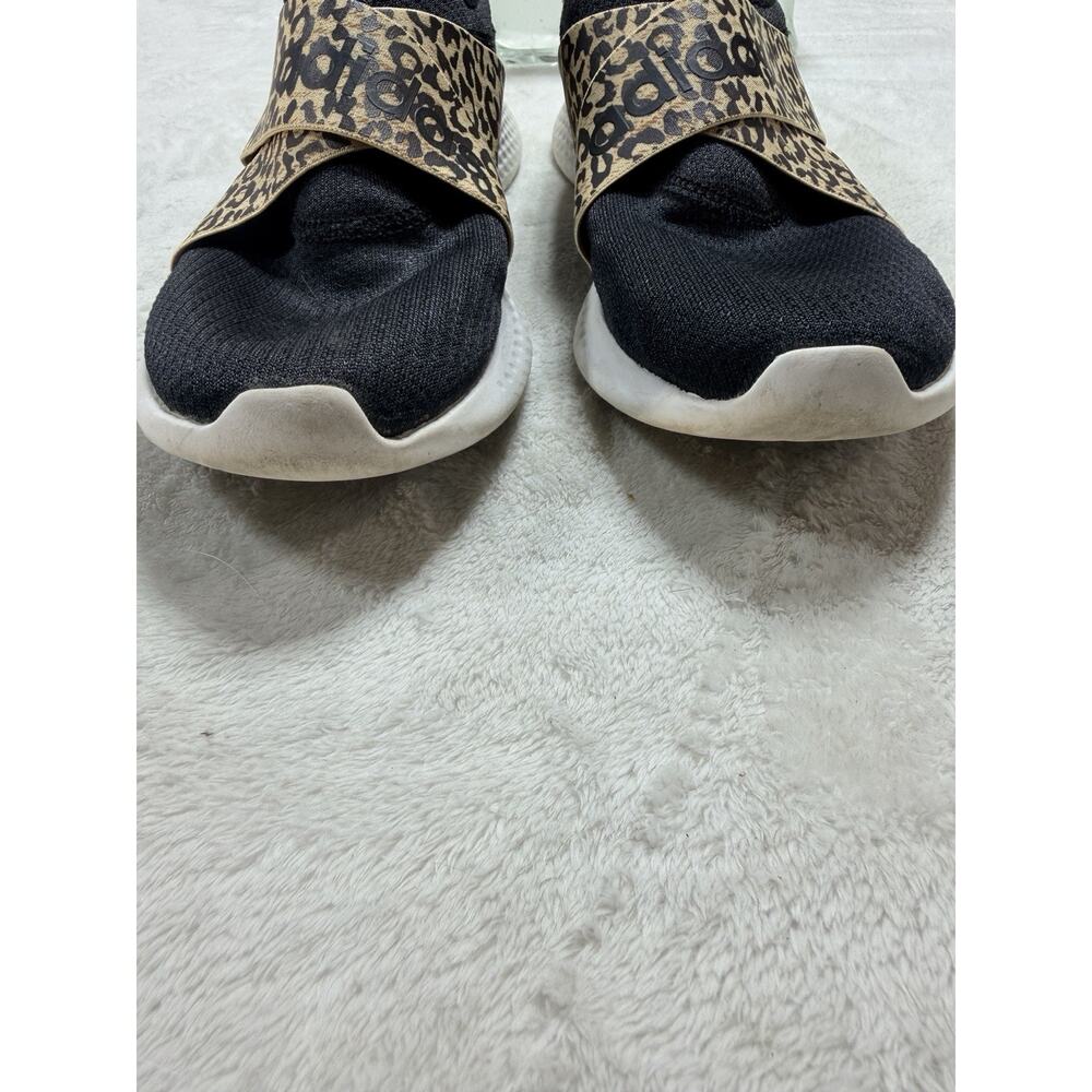 Adidas Puremotion Adapt Running Shoes Black Leopard Strap Women Size 10 Sneaker - Picture 3 of 9